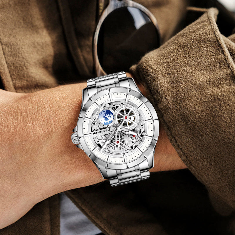 Ferhmen 8220 Men's Premium Skeleton Mechanical Watch