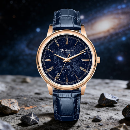 Ferhmen F8022 Men's Automatic Mechanical Watch | Blue Dial Dress Watch