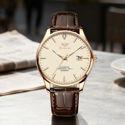 Ferhmen 500‑1 Men's Rose Gold Quartz Watch