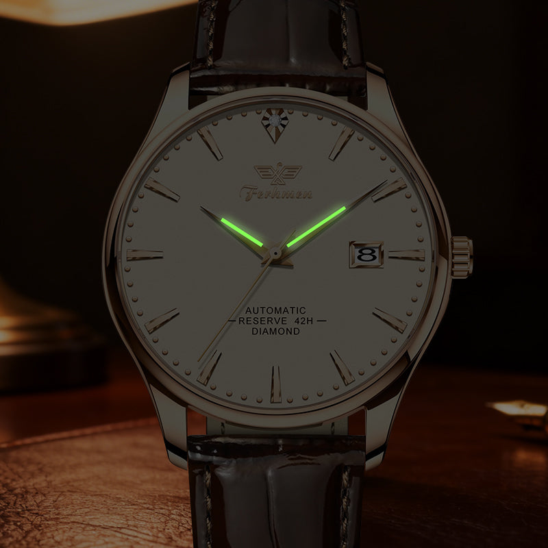 Ferhmen 500‑1 Men's Rose Gold Quartz Watch