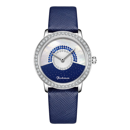 Ferhmen 6008 Women's Minimalist Light Luxury Sapphire Quartz Watch
