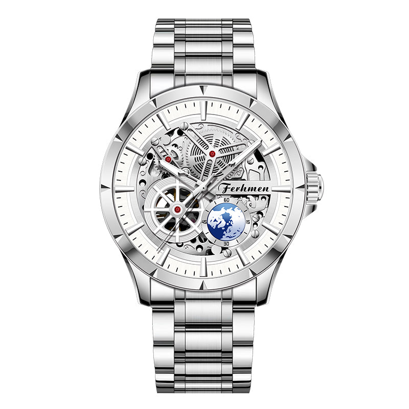 Ferhmen 8220  Men's Premium Skeleton Mechanical Watch