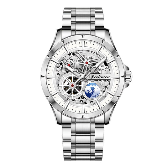 Ferhmen 8220  Men's Premium Skeleton Mechanical Watch
