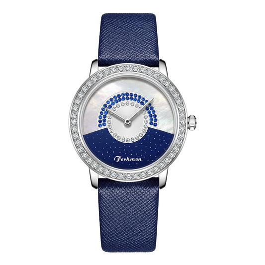 Ferhmen 6008 Women's Minimalist Light Luxury Sapphire Quartz Watch
